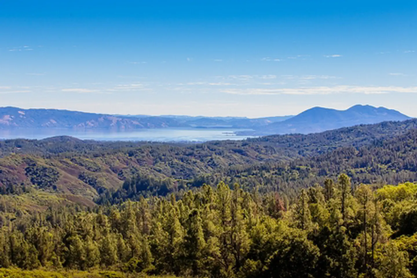 Overview of Cow Mountain Recreation Area