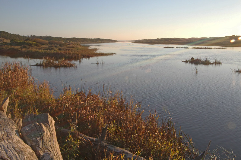 New River at sunset.