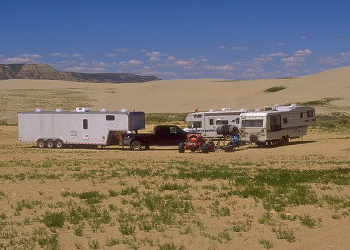 RVs in the Greater Sand Dunes SRMA