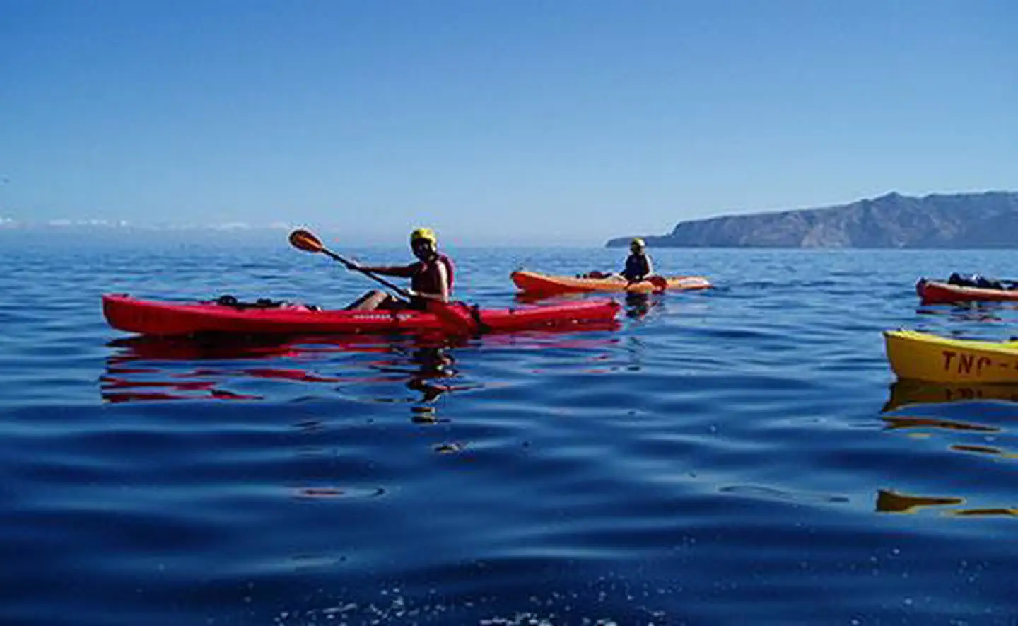 Kayaking at the Channel Islands.